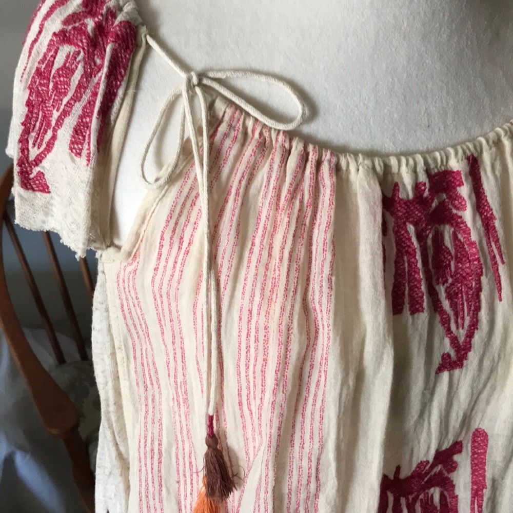 Free people gauze blouse lg - Picture 2 of 6